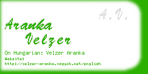 aranka velzer business card